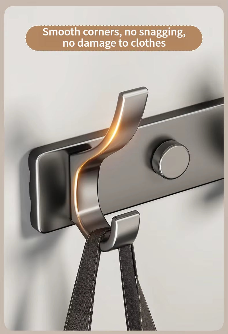 Punch-Free Door behind Hook Storage Wall Hanging Clothes Hanger Coat Hook No Drill Hanger Bedroom Organizer Storage Kitchen Acce