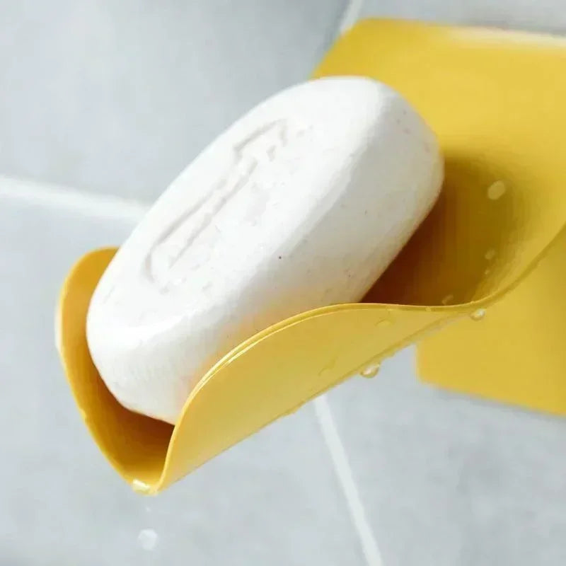Transform Your Bathroom with the Wall-Mounted Self-Draining Soap Holder - Stylish and Practical Storage Solution