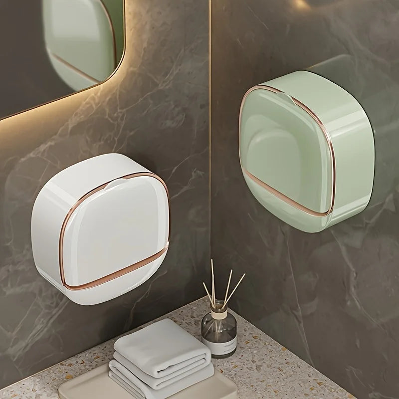 Elevate Your Bathroom with Our Stylish Wall-Mounted Soap Box - Keep Soap Dry and Accessible!