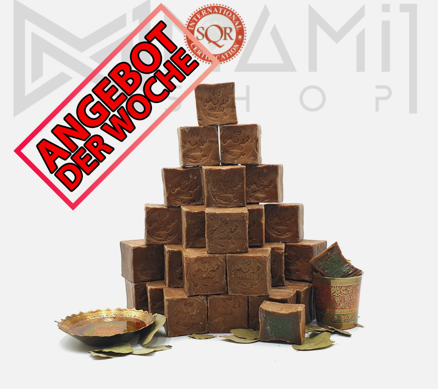 Original-Aleppo-Seife- 1//3/5/10 Kg, 24% Lorbeeröl