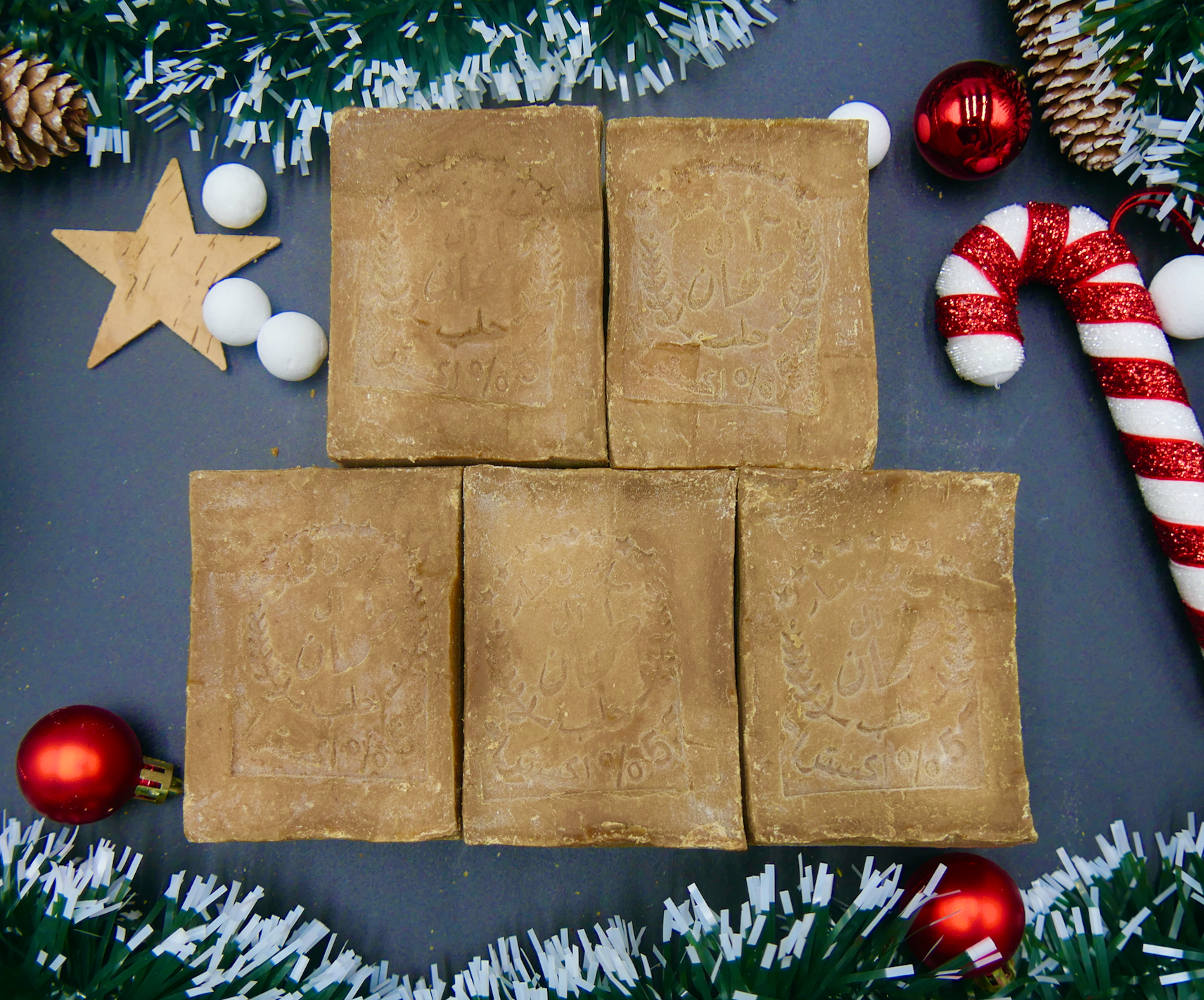 Original-Aleppo-Seife, 5% Lorbeeröl, 95% Olivenöl, 1Kg, VEGAN, Handgemacht