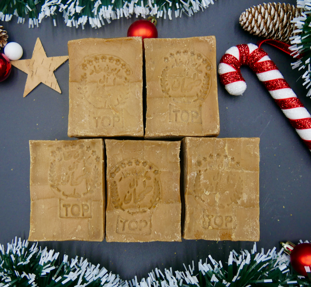 Original-Aleppo-Seife, 30% Lorbeeröl, 70% Olivenöl, 1Kg, VEGAN, Handgemacht