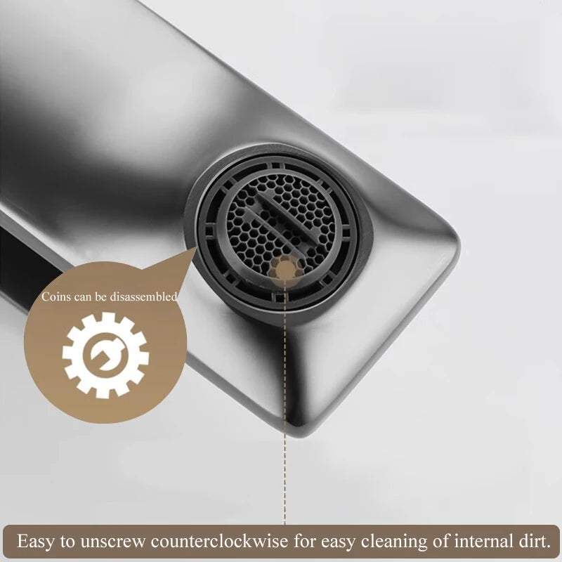 Brass Core Modern Bathroom Sink Faucet Single Handle Deck Mounted Wash Basin Water Tap Hot and Cold Mixer